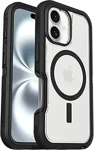 Otterbox Iphone 16 Phone Case Defender Series Xt (Clear & Dark Side) Military-Grade Drop Protection, Magsafe, Shockproof Protective Phone Cover, Slim Fit With Raised Bezel, Non-Retail Packaging