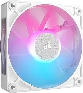 Corsair Icue Link rx120 Rgb 120mm Pwm Fan - Magnetic Dome Bearing - Single Fan - White