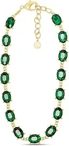 Martha Stewart Oval Crystal Statement Necklace