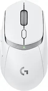 Logitech g309 Lightspeed Wireless Gaming Mouse, Lightweight, Lightforce Hybrid Switches, Hero 25k Sensor, 300+ Hour Battery Life With Aa Battery, 6 Programmable Buttons, Pc & Mac - White