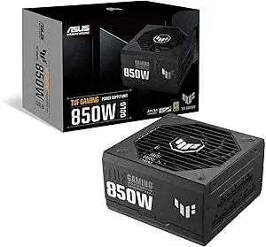Asus Tuf Gaming 850w Gold (850 Watt, Atx 3.0 Compatible, Fully Modular Power Supply, 80+ Gold, Military-Grade Components, Dual Ball Bearing, Axial-Tech Fan, Pcb Coating, 10 Year Warranty)