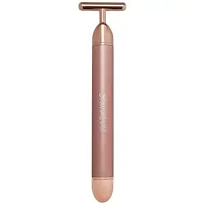 Skin Gym Beauty Lifter Vibrating T-Bar Gold, Sonic Facial Massage Tool For Sculpting And Circulation
