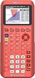 Texas Instruments Ti-84 Plus Ce Color Graphing Calculator, Coral (Metallic)