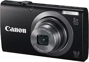 Canon Powershot a2300 Is 16.0 Mp Digital Camera With 5x Optical Zoom (Black)(Renewed)