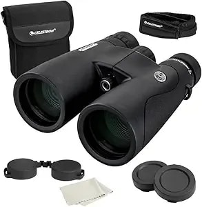 Celestron–Nature Dx Ed 12x50 Premium Binoculars –Extra-Low Dispersion Objective Lenses –Outdoor And Birding Binocular–Fully Multi-Coated With Bak-4 Prisms–Rubber Armored – Fog & Waterproof Binoculars