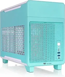 Thermaltake tr100 Sff Chassis; Mitx Support; 18.9 Liters; Pcie 4.0 Riser Cable Included; 360mm Gpu Clearance; 280mm Radiator Support; Removable Pcie Bracket; Mint Strawberry; Ca-11a-00slnn-00