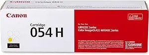 Canon Genuine 054 Yellow Toner Cartridge High Capacity Compatible With lbp622cdw, lbp623cdw, mf641cdw, mf642cdw, mf644cdw