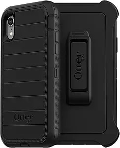 Otterbox Defender Series Case & Holster For Apple Iphone Xr -Kickstand - Black