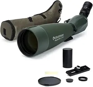 Celestron – Regal m2 100ed Spotting Scope – Ed Glass For Birding And Outdoor Activities – Phase And Dielectric Coated Bak-4 Prism – Fully Multi-Coated Optics – Dual Focus – 22-67x Zoom Eyepiece