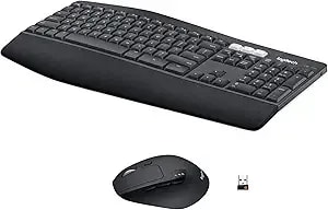 Logitech mk850 Performance Wireless Keyboard And Mouse Combo For Windows, Macos & Chromeos, Bluetooth & 2.4 Ghz Usb Receiver, Full-Size Ergonomic Keyboard, Multi-Device, Cushioned Palm Rest – Graphite