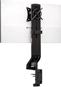 Kensington Single Monitor Desk Mount, C-Clamp Vesa Stand Fits Up To 32 Inch Ultrawide Samsung Lg , Low Profile Vertical Mount, Height Adjustable Free Standing Arm,k55512ww Black