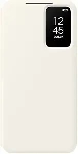 Samsung Galaxy s23+ Plus S-View Wallet Phone Case, Protective Cover W/ Card Holder Slot, Finger Tap Clear Window, Us Version, Ef-zs916cuegus, Cream