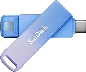 Sandisk 128gb Creator Phone Drive - For Iphone, Ipad, Laptop & Mac - Includes Usb Type-C And Lightning Connectors - Automatic Backup, 3 Months Of Adobe Lightroom Included- sdixd0n-128g-gn6tp
