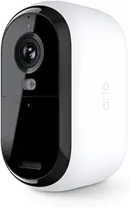 Arlo Essential Security Cameras Wireless Outdoor 2k (2nd Gen, 2023 Release) - Battery Power, Person Recognition, Package Detection, Animated Preview, 1-Month Trial Of Secure Plan, 1 Cam, White