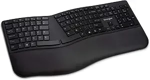 Kensington Pro Fit Ergonomic Wireless Keyboard, Bluetooth - Black (k75401us)