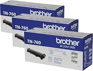 Brother Tn-760 Dcp-l2550dw Hl-l2350dw 2370 2370 2390 2395 Mfc-l2710 l2750 2750dw Xl Replacement Toner Cartridge (Black) In Retail Packaging / 3-Toner Cartridges
