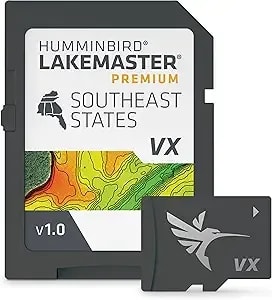 Humminbird Lakemaster Premium Southeast States v1 Map Sd Card For Fish Finders