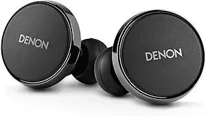 Denon Perl Pro True Wireless Earbuds - Adaptive Active Headphones Wireless Noise Canceling, Masimo Adaptive Acoustic Technology, Spatial Audio, 32hr Battery Life, Wirefree Charging, Black