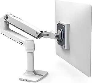 Ergotron – Lx Monitor Arm, Single Monitor Desk Mount – Fits Flat Curved Ultrawide Computer Monitors Up To 34 Inches, 7 To 25 Lbs, Vesa 75x75mm Or 100x100mm – White