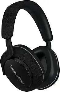 Bowers & Wilkins px7 s2e Bluetooth Headphones Over Ear, Enhanced Noise Cancellation & Transparency Mode, Crystal-Clear Calls, 30-Hour Playback, Anthracite Black, Over-Ear Headphones