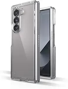 Speck Samsung Galaxy Z Fold 6 Case - Anti Yellowing, Galaxy Fold 6 Case - Samsung Fold 6 Case - Zfold 6 Case With Raised Bezel - Presidio Perfect Clear