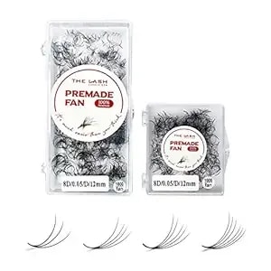 The Lash Supply 1000fans 3d 4d 5d 6d 7d 8d 10d 12d 14d Wispy Premade Fan Eyelashes, C/Cc/D Curl, 8-20mm Length, 0.03/0.05/0.07 Thickness, Promade Loose Eyelash Extension Fans, Mixed Length Pack