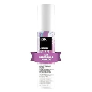 Igk Cash In Instant Repair Serum - Helps Repair Damage, Protect Against Breakage And Heat - Seals Split Ends For A Softer, Smoother Finish - 1.7 Oz