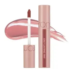 Rom&Nd Juicy Lasting Tint #23 Nucadamia - K-Beauty Nudy Red Brown Lip Stain For Pure Bare Juicy Glossy Finish - Hydrating, Long-Lasting & Fruit-Inspired Korean Lip Tint