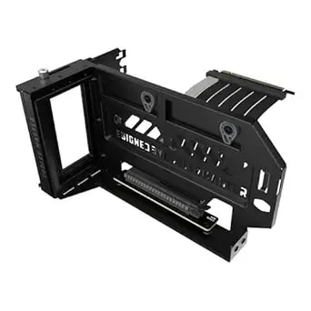 Cooler Master Masteraccessory Vertical Gpu Card Holder Kit v3 Black, Premium Riser Cable Pci-E 4.0 x16-165mm, Pcie 3.0 Compatible, Adjustable Length For E-Atx - Atx - Micro Atx Case (Mca-u000r-kfvk03)