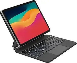 Belkin Pro Keyboard Case W/Magnetic Stand, Backlit Bluetooth Keyboard, Multi-Gesture Controls, Magnetic Apple Pencil Storage Compatibility, & Multimedia Keys For Ipad Pro 11" (m4/m5) - Black