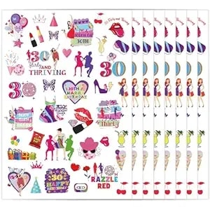 Pink Softball Temporary Tattoos - 200+ Game Day Decals, Baseball Team Supplies, Sports Stickers For Girls Women Athletes, School Class Prize (8 Sheet)
