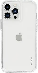 Pelican Ranger Series - Iphone 13 Pro Case 6.1" [Wireless Charging Compatible] Non-Slip Grip With Anti-Scratch Tech [15ft Mil-Grade Drop Protection] Protective Cover For Iphone 13 Pro - Clear