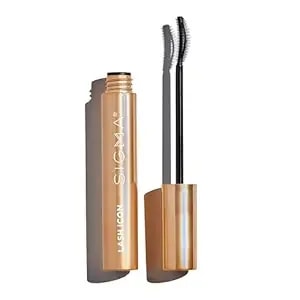 Sigma Beauty Lash Icon Lengthening & Volumizing Tubing Mascara (Black) — Smudge Resistant Mascara With Curved Wand, Lightweight Buildable Formula For Defined, Lifted Lashes And All Day Wear