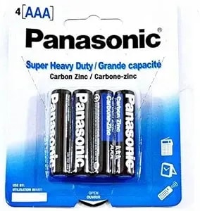 Panasonic Aaa Batteries (4 Pack)