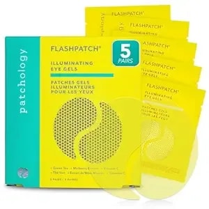Patchology Eye Mask, Brightening Under Eye Patches For Puffy Eyes And Dark Circles, Vitamin C Serum, Dark Circles Under Eye Treatment, Hydrating Eye Patches For Women And Men (5 Pairs)