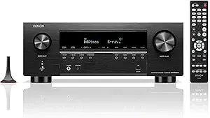 Denon Avr-s980h 7.2-Channel Receiver, Built In Bluetooth And Wi-Fi Plus Heos Multi-Room Streaming, Dolby Atmos & Dts:X. 90 Wpc, 8k/60hz & 4k/120hz Video Support, Hdmi Earc, Amplifier For Home Audio