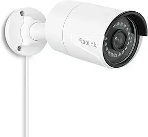 Reolink 5mp Security Poe Ip Camera, Person/Vehicle/Pet Detection, Time-Lapse, 100ft Ir Night Vision, Work With Smart Home, Support 512gb Sd Card, Surveillance Outdoor Indoor, Rlc-510a