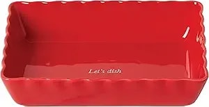 Kate Spade New York Make It Pop Rectangle Baking Dish, One Size, Red