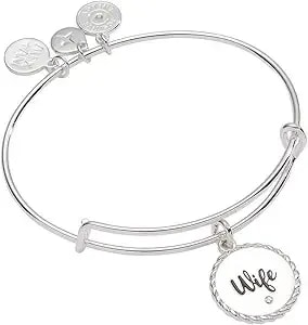 Alex And Ani Wife Mother Of Pearl Heart Bangle