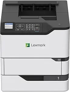 Lexmark ms821dn Monochrome Laser, Duplex (2-Sided) Printing: Integrated Duplex, 2.4-Inch Color Lcd Display, Print Speed: Up To 55 Ppm, Recommended Monthly Page Volume: 3000-50000 Pages(50g0100)