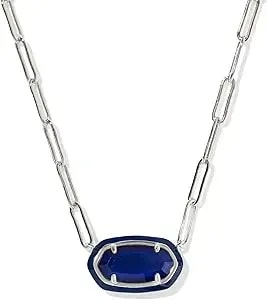 Kendra Scott, Women'S, Elisa Enamel Frame Paperclip Necklace