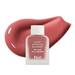 House Of Hur Moist Ampoule Blusher With 50% Moisture Essence - Hydrating & Long-Lasting Blush - 0.33 Fl. Oz. (9 Shades) - Rose Brown