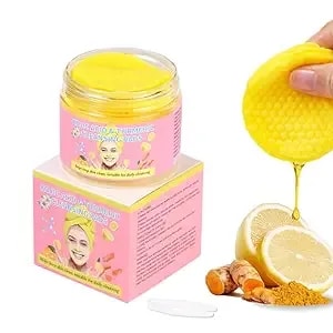 Turmeric Kojic Acid Cleansing Pads: Turmeric Pads For Face Dark Spots - Exfoliating Brightening Pad – Uneven Skin Tone Treatment For Men & Women 50pcs