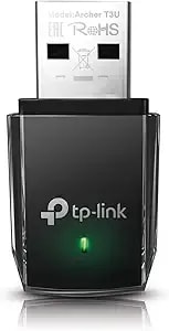 Tp-Link ac1300 Usb Wifi Adapter(Archer t3u)- 2.4g/5g Dual Band Wireless Network Adapter For Pc Desktop, Mu-Mimo Wifi Dongle, Usb 3.0, Supports Windows 11, 10, 8.1, 8, 7, Xp/Mac Os X 10.9-10.14