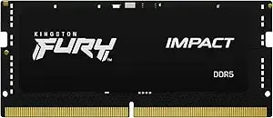 Kingston Technology Fury Impact 16gb 5600mt/S ddr5 cl40 Laptop Memory Single Module - Lower Power Comsumption - Intel Xmp 3.0 - Plug N Play - kf556s40ib-16