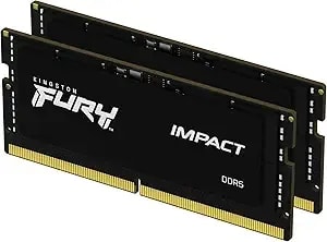 Kingston Fury Impact 64gb (2x32gb) 5600mt/S ddr5 cl40 Laptop Memory Kit Of 2 - Lower Power Comsumption - Intel Xmp 3.0 - Plug N Play - kf556s40ibk2-64