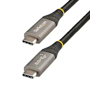 Startech 6.6ft (2m) Usb-C Cable, Usb 5gbps, 100w (5a) Pd, 4k 60hz Dp Alt Mode, Tpe Jacket, Thunderbolt Compatible