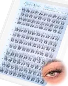 Wispy Lash Clusters Natural Eyelash Clusters Venus Short 10-12-14mm Cluster Eyelash Extensions Clear Band Clusters Lashes C Curl Individual Lashes Clusters Diy Lash Extensions Natural Look