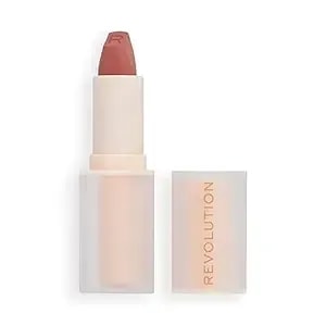 Revolution, Lip Allure Soft Satin Lipstick, Long-Lasting Creamy Satin Finish, Smudge-Proof Hydrating Vitamin E Formula, Wifey Dusky Pink, 0.11 Oz
