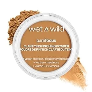 Wet N Wild Bare Focus Clarifying Finishing Powder - Matte - Pressed Setting Powder Medium-Tan